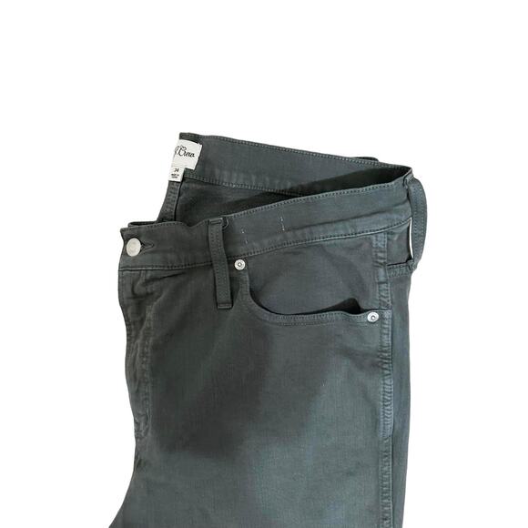 J.CREW Women's Vintage Straight Leg Denim Jeans green Size 34 - Picture 3 of 8